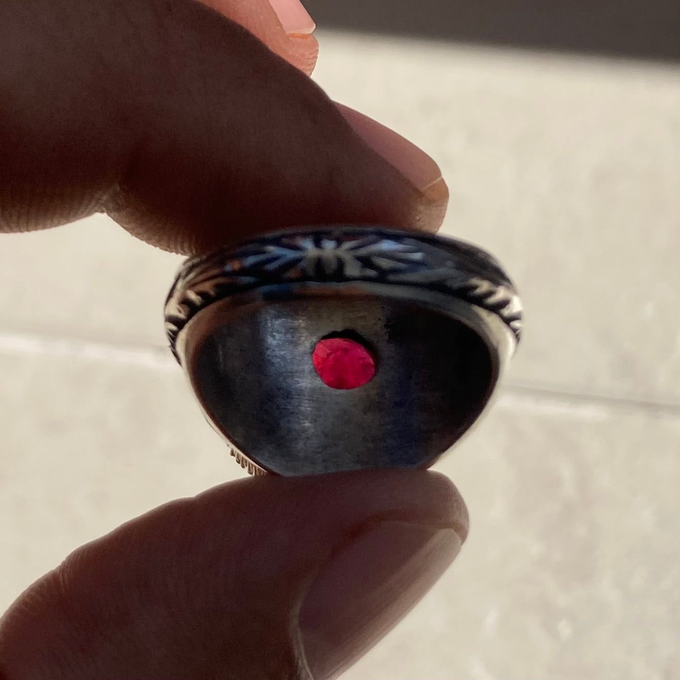 Handmade Silver Ring Ruby 6ct Pigeon Blood Natural Gemstone Unique Turkish Jewelry Masterpiece