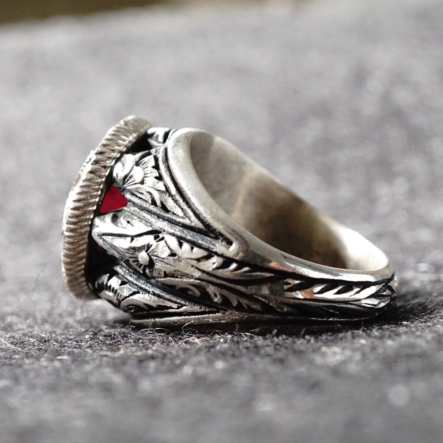 Handmade Silver Ring Ruby 6ct Pigeon Blood Natural Gemstone Unique Turkish Jewelry Masterpiece