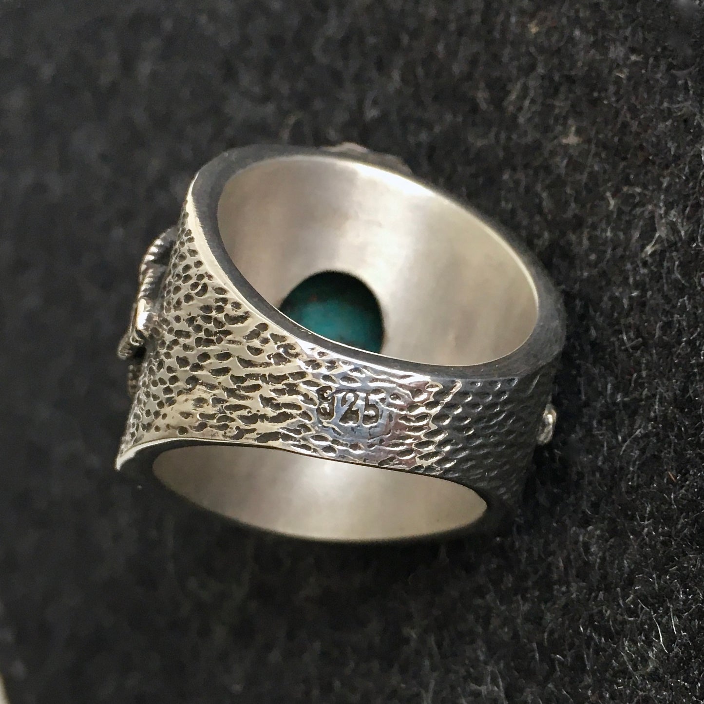 Sterling Silver Turquoise Ring natural Firoza Unique Handmade Men's Jewelry