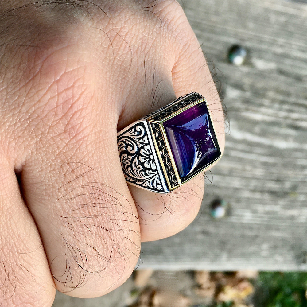 Amethyst Jewelry for Men