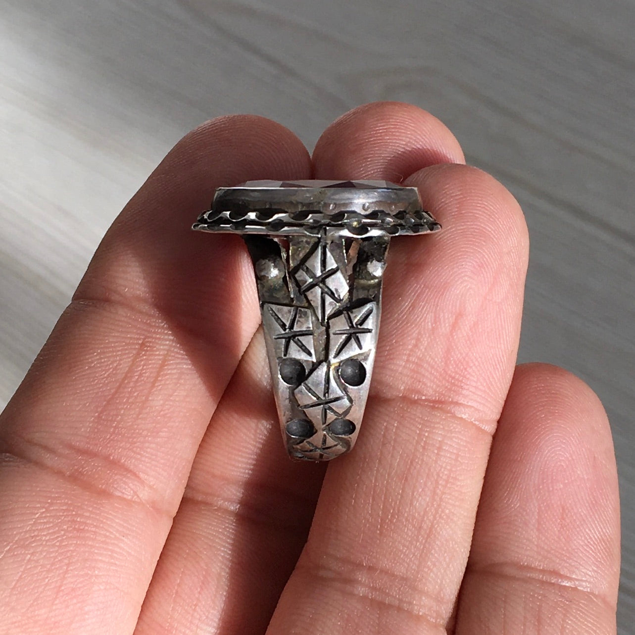 Sterling Silver Ruby Corundum Handmade Jewelry Unique Mens Ring Big Natural Gemstone